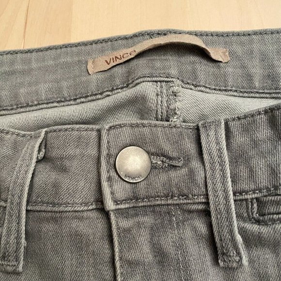 Vince Seam Jegging Skinny Gray Stretch Jeans 27 - Picture 11 of 11